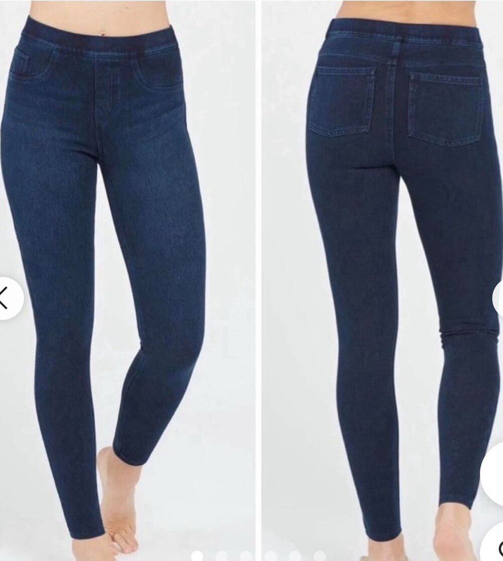 Spanx Jean-ish Dark Wash Ankle Leggings Size small